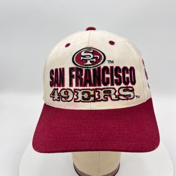 San Francisco 49ers Champion by the Bay NFL One Fits Red White Snapback Hat Cap - Picture 1 of 9